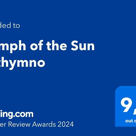 Nymph Of The Sun By The Beach Rethymno Exterior foto